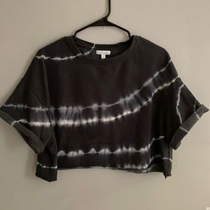 Cropped tie dyed shirt